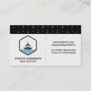Tarjeta De Visita Logotipo de envío   Anclas