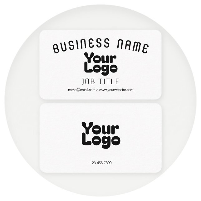 Tarjeta De Visita Logotipo de envío | Blanco y negro (editable) (Subido por el creador)