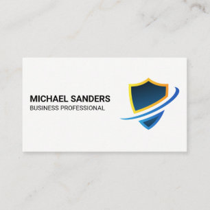 Tarjeta De Visita Logotipo de escudo de seguridad
