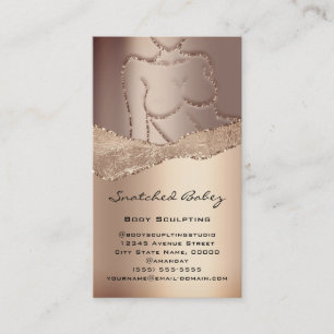 Tarjeta De Visita Logotipo de escultura de cuidado corporal Rosa de
