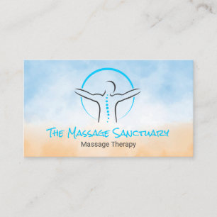 Tarjeta De Visita Logotipo de espalda de columna vertebral Terapia