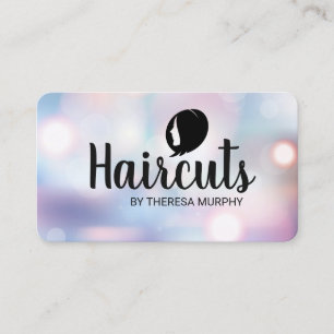 Tarjeta De Visita Logotipo de Estilista de Pelo Boke