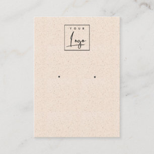 Tarjeta De Visita Logotipo de exhibición de arete de textura de cerá
