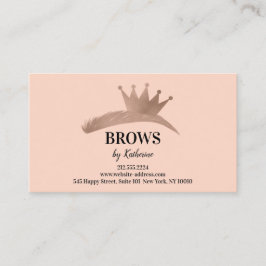 Tarjeta De Visita Logotipo de Eyebrow Micorbling después de la coron