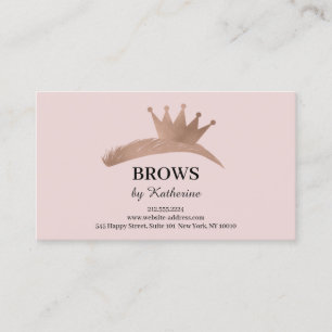 Tarjeta De Visita Logotipo de Eyebrow Micorbling después del cuidado