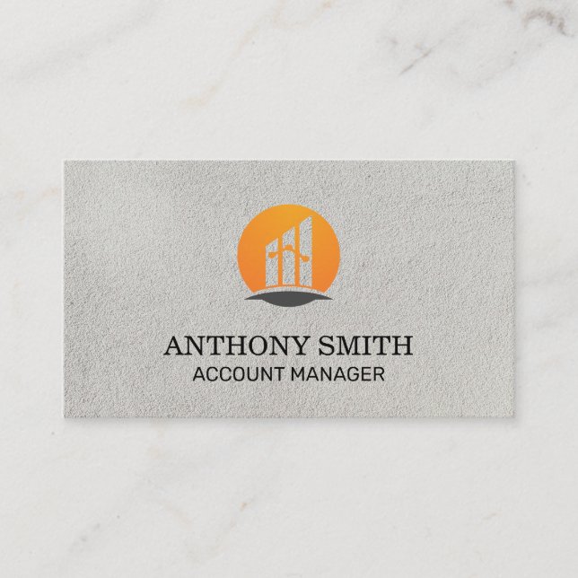 Tarjeta De Visita Logotipo de finanzas (Anverso)