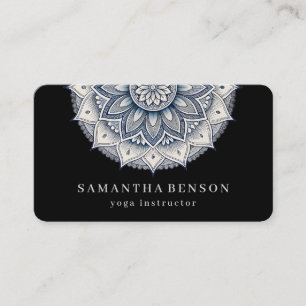 Tarjeta De Visita Logotipo de Flor de Loto Elegante Yoga