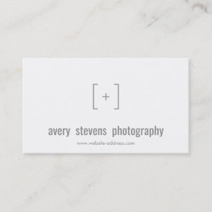 Tarjeta De Visita Logotipo de Fotógrafo Simple Focus