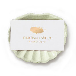 Tarjeta De Visita Logotipo de funda de oro Rosa suave