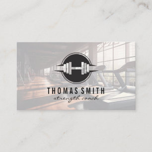 Tarjeta De Visita Logotipo de gimnasio   Gimnasio