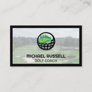 Tarjeta De Visita Logotipo de golf   Campo de golf