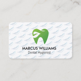 Tarjeta De Visita Logotipo de Green Tooth Dental Atención Médica