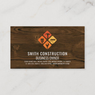 Tarjeta De Visita Logotipo de herramientas de construcción Reparac