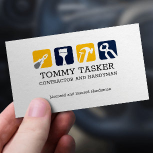 Tarjeta De Visita Logotipo de herramientas de reparación del hogar p