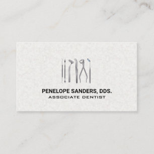 Tarjeta De Visita Logotipo de herramientas dentales