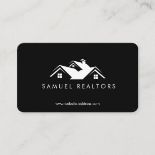 Tarjeta De Visita Logotipo de hogar de bienes raíces moderno y elega