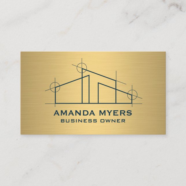 Tarjeta De Visita Logotipo de Home Architect (Anverso)