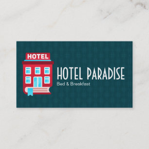 Tarjeta De Visita Logotipo de hotel de reserva Cama Desayuno