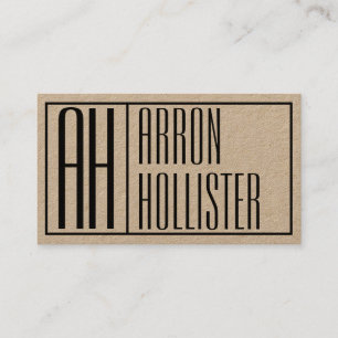 Tarjeta De Visita Logotipo de iniciales y nombres modernos