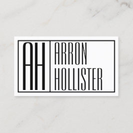 Tarjeta De Visita Logotipo de iniciales y nombres modernos