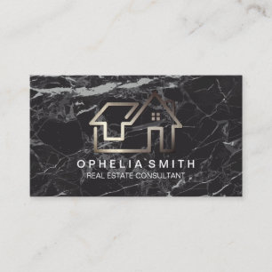 Tarjeta De Visita Logotipo de inicio de bienes raíces Propiedades