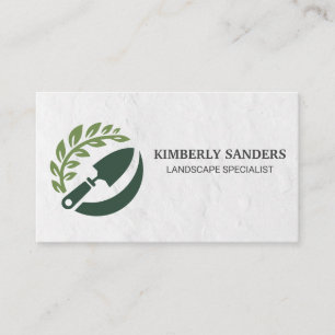 Tarjeta De Visita Logotipo de jardinero Paisajismo Árboles