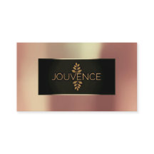 Logotipo de Jouvence de Caminata Negra de Oro Rosa