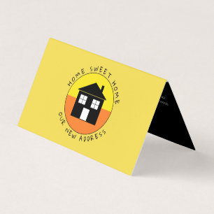 Tarjeta De Visita Logotipo de la casa del cítrico, cambio de la tarj