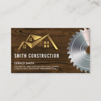 Tarjeta De Visita Logotipo de la casa | Madera y Saw