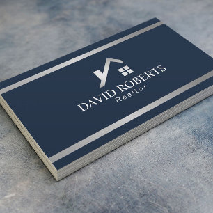 Tarjeta De Visita Logotipo de la casa moderna Real Estate Realtor Na