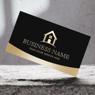 Tarjeta De Visita Logotipo de la casa Real Estate Realtor moderno ne