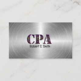 Tarjeta De Visita Logotipo de la cuenta pública certificada de CPA S