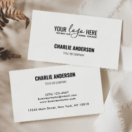 Tarjeta De Visita Logotipo de la empresa de promoción de marca comer