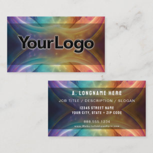 Tarjeta De Visita Logotipo de la empresa de sanación Reiki de la gal