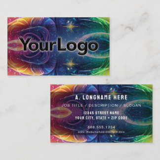 Tarjeta De Visita Logotipo de la empresa de sanación Reiki de la gal