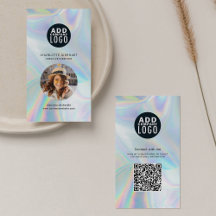 Logotipo de la empresa Holográfica Código QR Foto