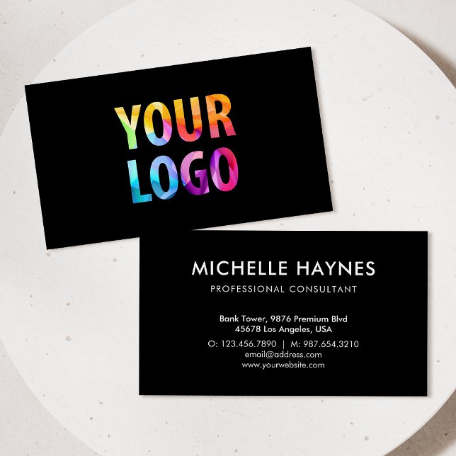 Tarjeta De Visita Logotipo de la empresa personalizado (Subido por el creador)