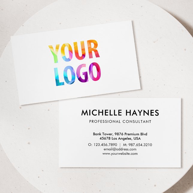 Tarjeta De Visita Logotipo de la empresa personalizado (Subido por el creador)
