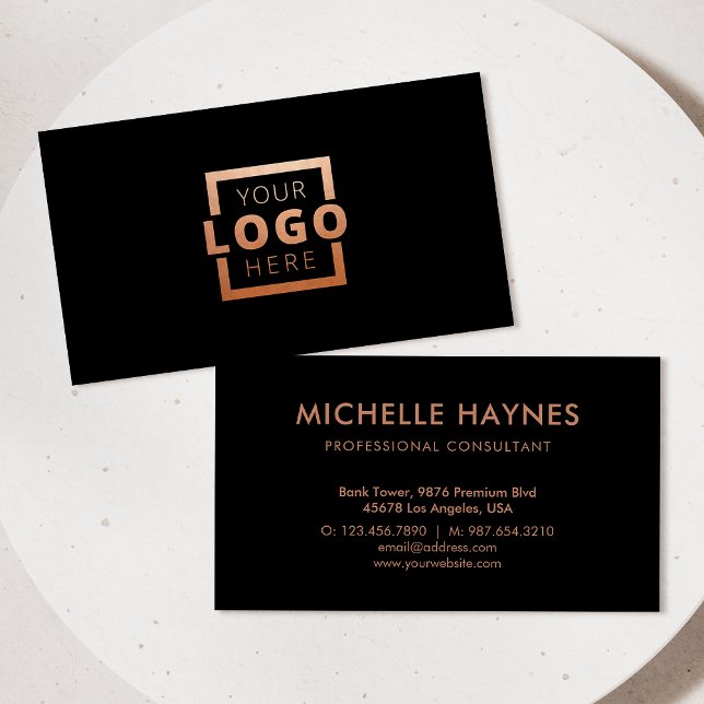 Tarjeta De Visita Logotipo de la empresa personalizado (Subido por el creador)