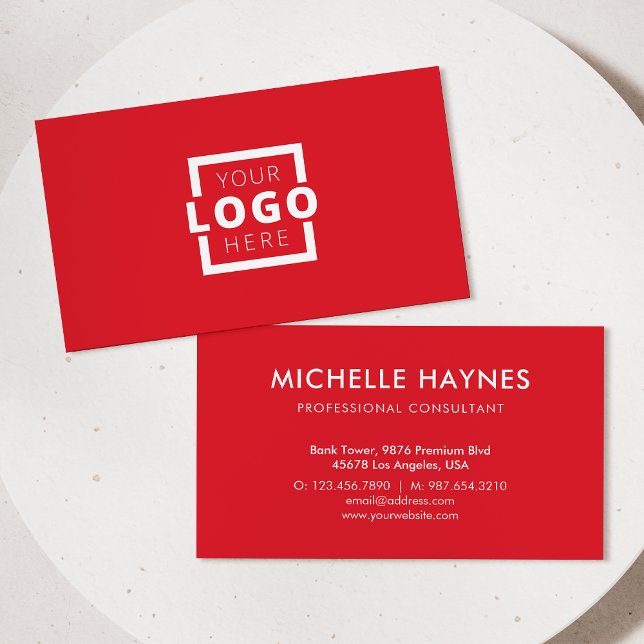 Tarjeta De Visita Logotipo de la empresa personalizado (Subido por el creador)