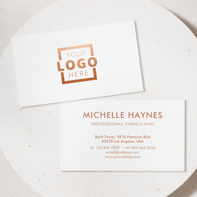 Tarjeta De Visita Logotipo de la empresa personalizado (Subido por el creador)