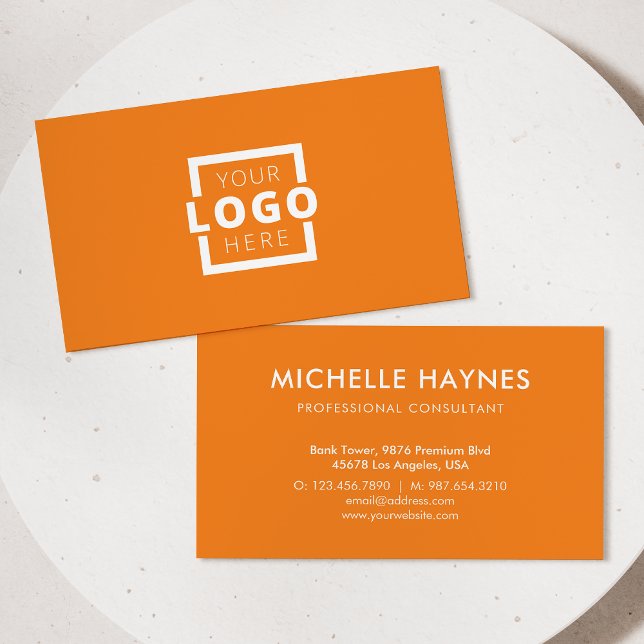Tarjeta De Visita Logotipo de la empresa personalizado (Subido por el creador)