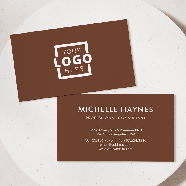 Tarjeta De Visita Logotipo de la empresa personalizado (Subido por el creador)