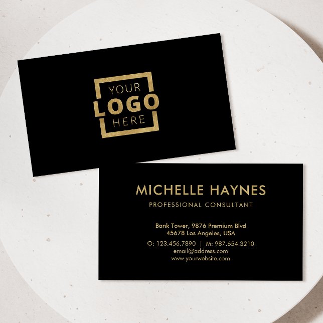 Tarjeta De Visita Logotipo de la empresa personalizado (Subido por el creador)