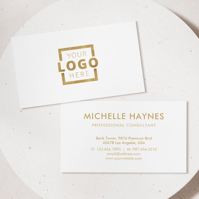 Tarjeta De Visita Logotipo de la empresa personalizado (Subido por el creador)
