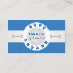 Tarjeta De Visita Logotipo de la impresión de la pata del perro que