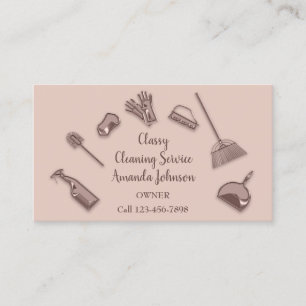 Tarjeta De Visita Logotipo de la oficina doméstica Glam