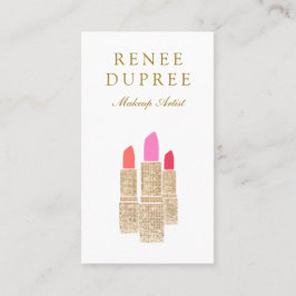 Tarjeta De Visita Logotipo de lápiz labial de la secuencia de artist