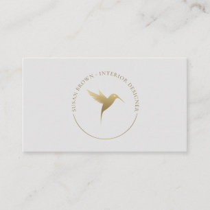 Tarjeta De Visita Logotipo de las aves doradas