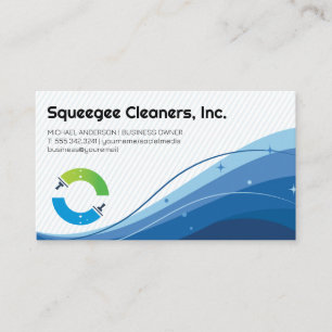 Tarjeta De Visita Logotipo de las colas   Limpieza